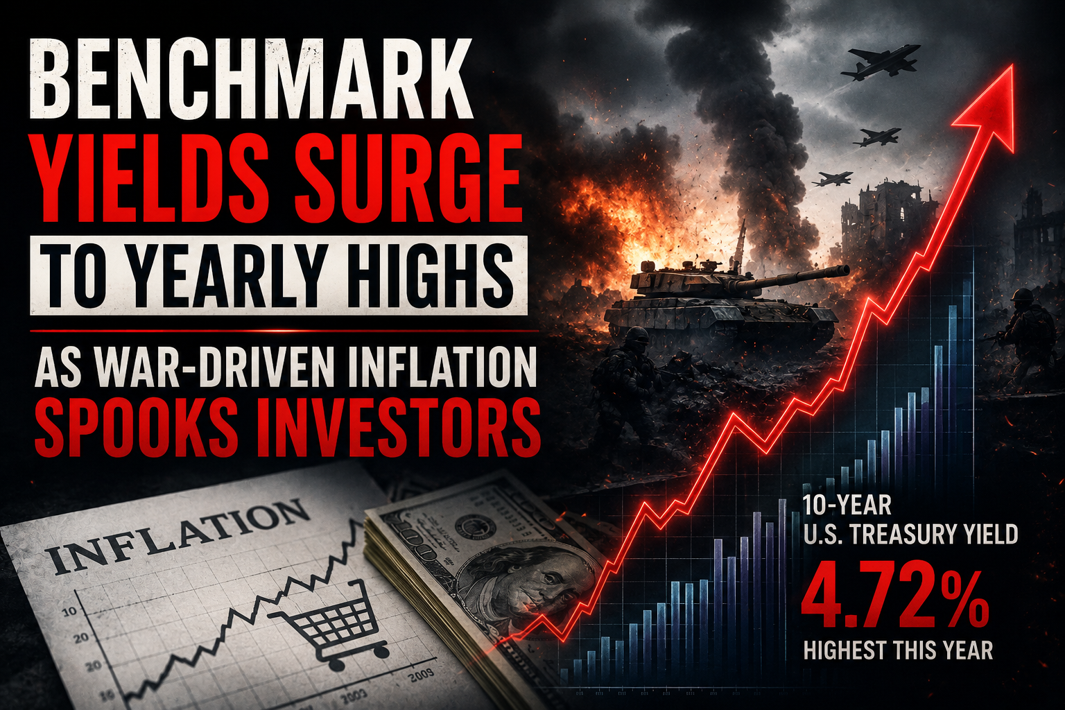 global bond market crash, 10 year treasury yield surge, inflation interest rates 2026, Brent crude oil price war, central bank hawkish stance, fixed income market volatility, corporate borrowing costs macro economics