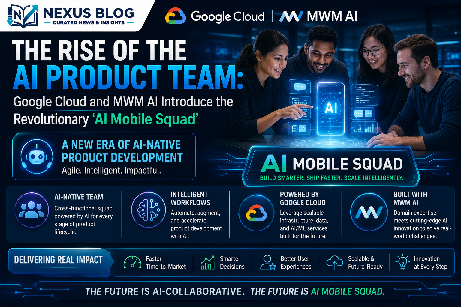 AI Mobile Squad launch, tech news June 4 2026, Google Cloud Gemini Enterprise, MWM AI app builder, autonomous AI agents, Gemini Nano Banana, native app development AI, SwiftUI Kotlin AI builder, agentic AI innovation, solopreneur tech tools 2026, mobile app development trends