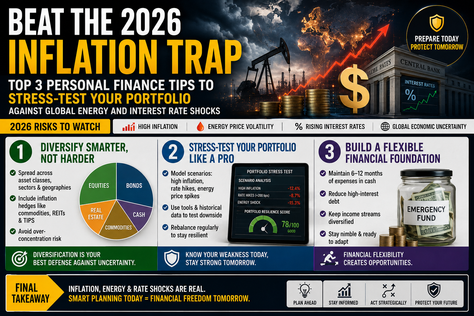 Personal finance tips May 2026, beating inflation in India 2026, real returns vs nominal returns, portfolio stress testing, equity mutual funds inflation hedge, digital gold diversification, floating loan interest rate management