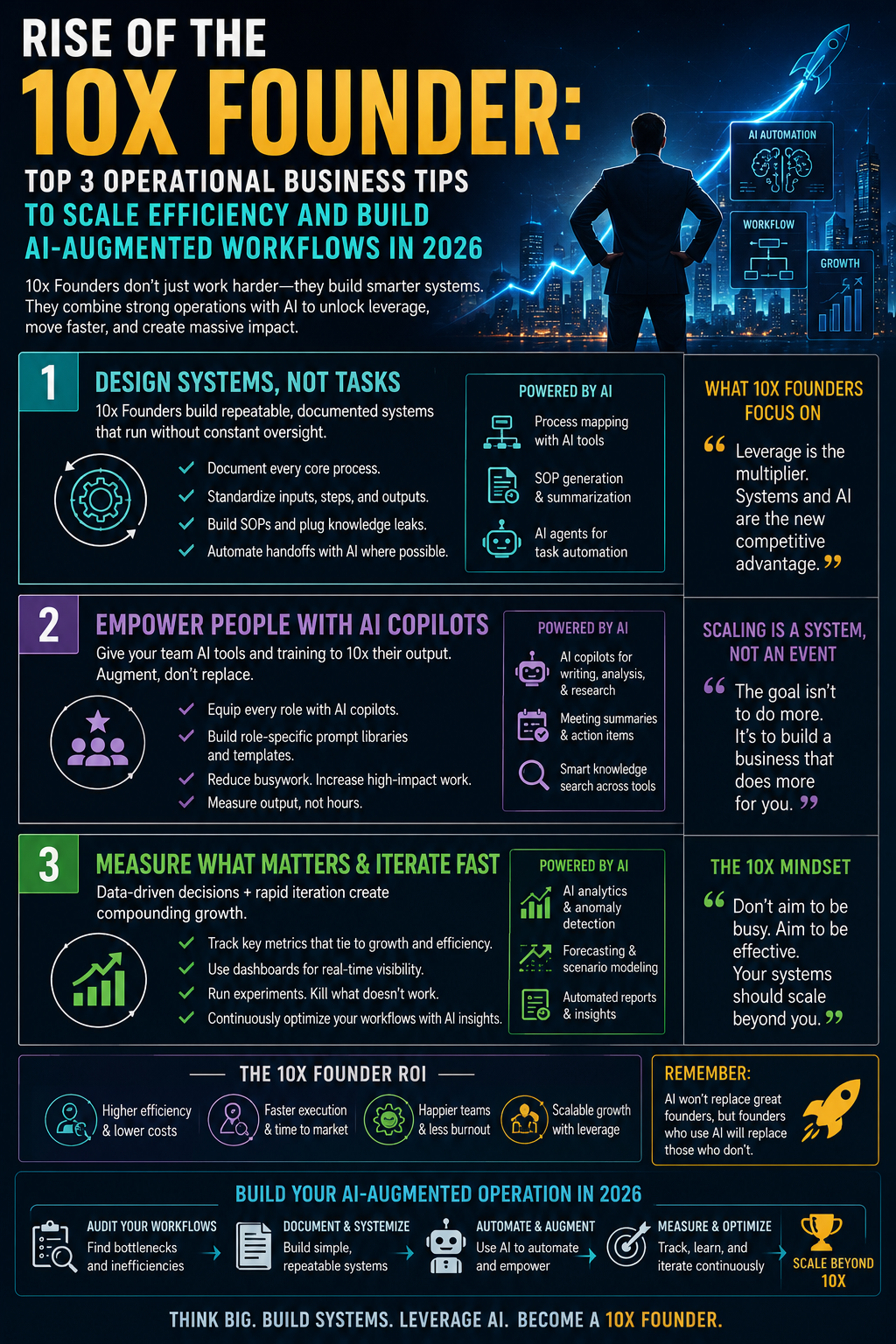 10x founder business tips 2026, AI augmented workflows, small business trends May 20, no code software development savings, portfolio thinking business strategy, reducing operational friction, enterprise automation tips